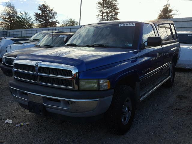 1B7HF16Y2SS161980 - 1995 DODGE RAM 1500 BLUE photo 2