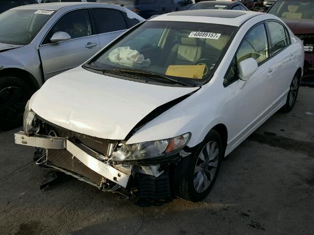 2HGFA169X9H519327 - 2009 HONDA CIVIC EXL WHITE photo 2