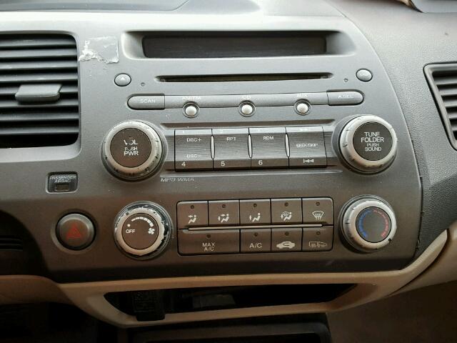 2HGFA169X9H519327 - 2009 HONDA CIVIC EXL თეთრი ფოტო 9