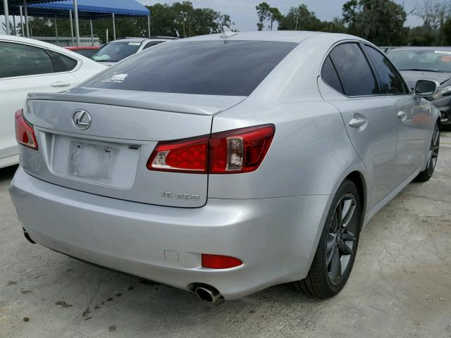 JTHBF5C20C5167725 - 2012 LEXUS IS 250 SILVER photo 4