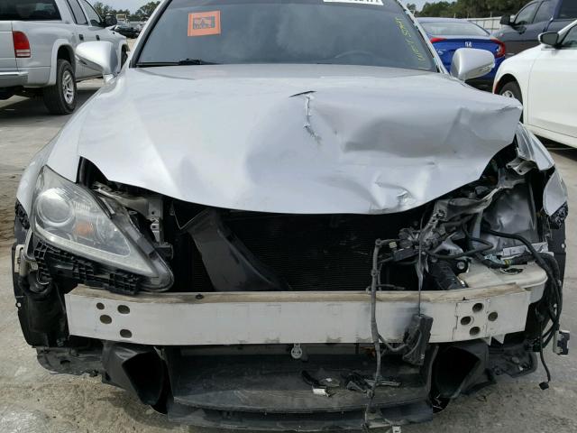 JTHBF5C20C5167725 - 2012 LEXUS IS 250 SILVER photo 9