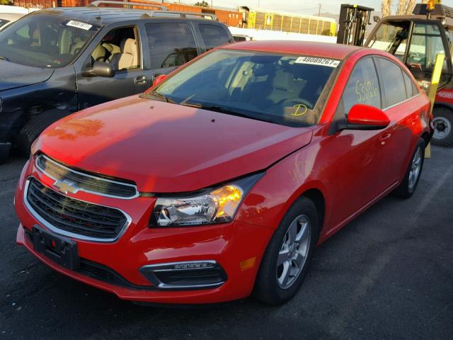 1G1PE5SB7G7100845 - 2016 CHEVROLET CRUZE LIMI RED photo 2