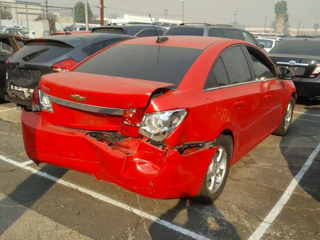 1G1PE5SB7G7100845 - 2016 CHEVROLET CRUZE LIMI RED photo 4