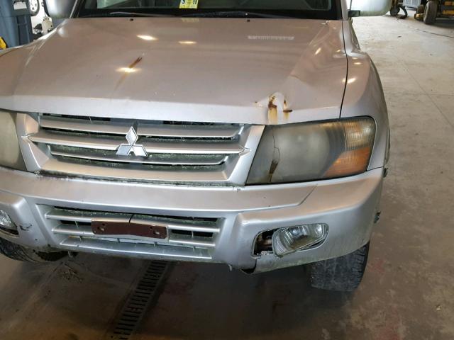 JA4MW51RX2J015834 - 2002 MITSUBISHI MONTERO LI SILVER photo 9