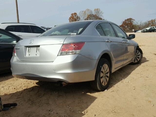 1HGCP26318A151717 - 2008 HONDA ACCORD LX SILVER photo 4