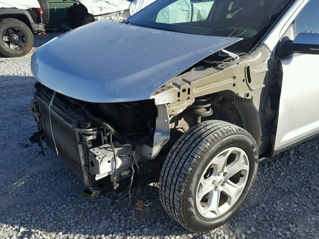 2FMDK3JC1DBC40535 - 2013 FORD EDGE SEL SILVER photo 9