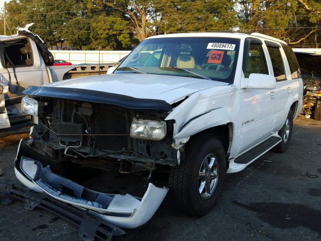 1GYEK13R5XR413614 - 1999 CADILLAC ESCALADE WHITE photo 2