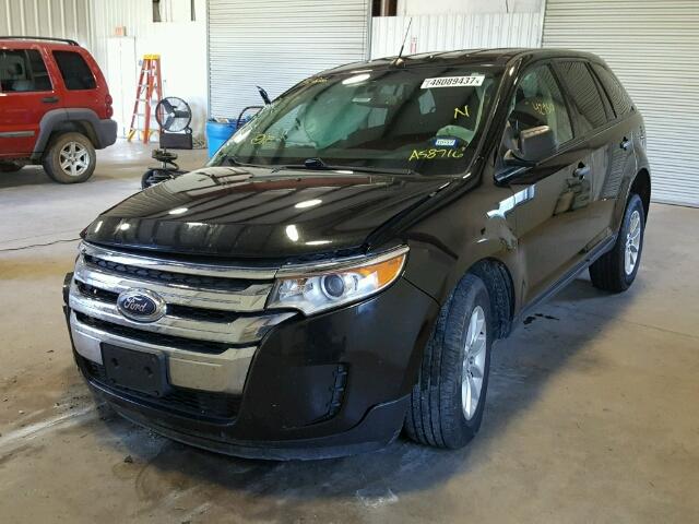 2FMDK3GC3EBA58716 - 2014 FORD EDGE SE BLACK photo 2