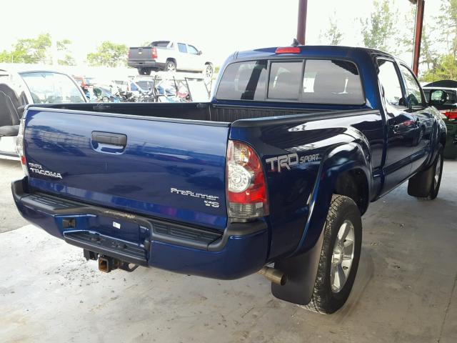 5TFKU4HN4FX007098 - 2015 TOYOTA TACOMA DOU BLUE photo 4