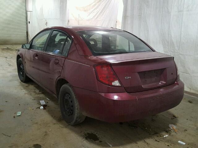 1G8AJ52F35Z130108 - 2005 SATURN ION LEVEL MAROON photo 3