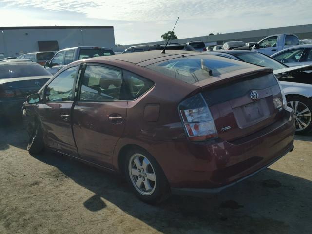 JTDKB20U653084851 - 2005 TOYOTA PRIUS RED photo 3