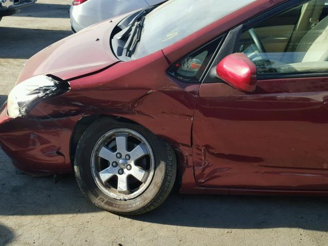 JTDKB20U653084851 - 2005 TOYOTA PRIUS 红色 照片 9