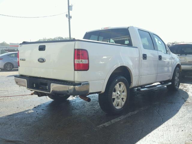 1FTPW12V38FC21046 - 2008 FORD F150 SUPER WHITE photo 4