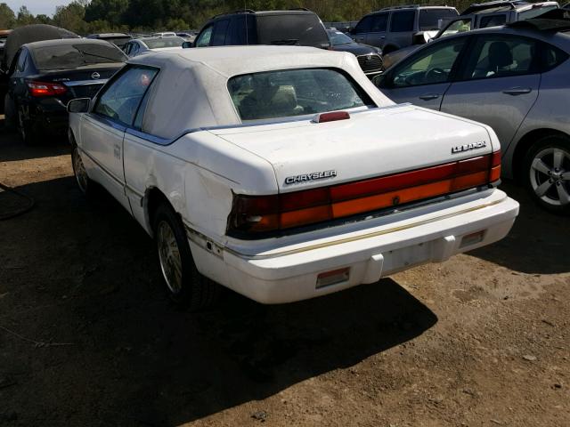 1C3EU4531SF675736 - 1995 CHRYSLER LEBARON GT WHITE photo 3