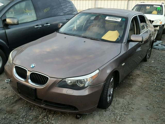 WBANA53554B175410 - 2004 BMW 525 I BROWN photo 2