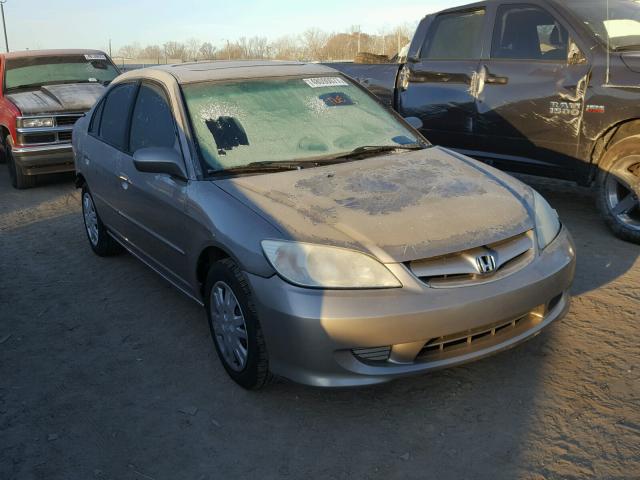 2HGES26704H547921 - 2004 HONDA CIVIC EX BROWN photo 1