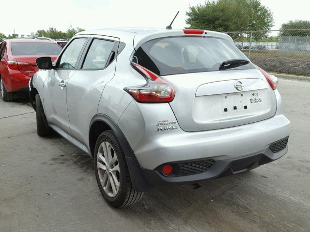 JN8AF5MR7GT605445 - 2016 NISSAN JUKE S SILVER photo 3