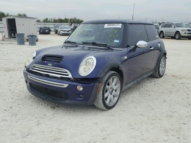 WMWRE33455TD96702 - 2005 MINI COOPER S PURPLE photo 2