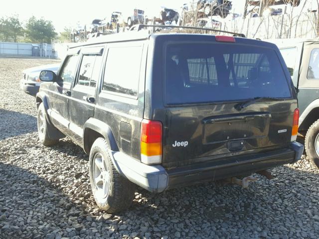 1J4FF48S41L610015 - 2001 JEEP CHEROKEE S BLACK photo 3