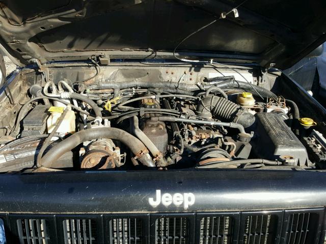 1J4FF48S41L610015 - 2001 JEEP CHEROKEE S BLACK photo 7