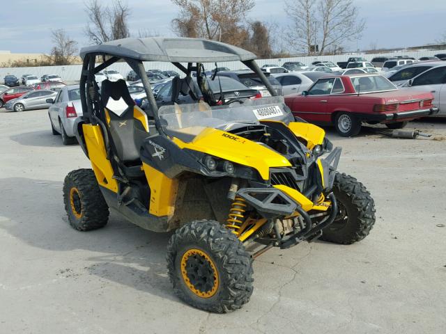 3JBPXLP10EJ000938 - 2014 CAN-AM MAVERICK 1 YELLOW photo 1