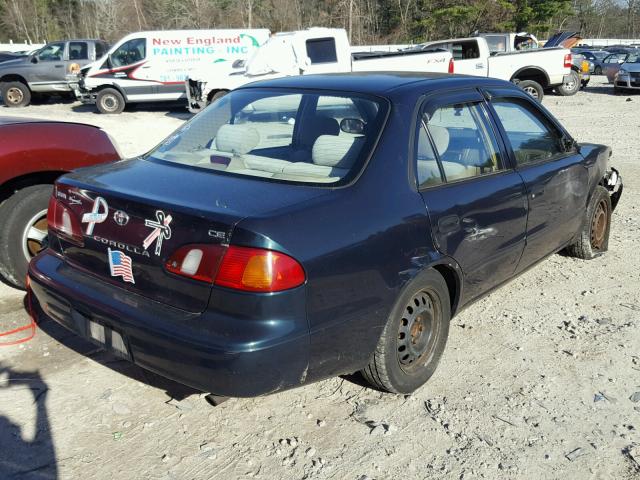 2T1BR12E9XC109537 - 1999 TOYOTA COROLLA VE GREEN photo 4