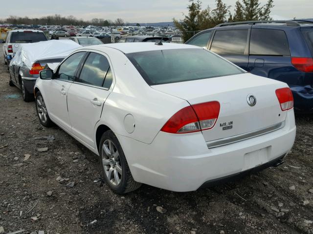 3MEHM0JA3AR653212 - 2010 MERCURY MILAN PREM WHITE photo 3