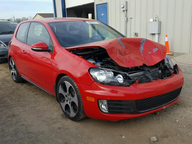 WVWEV7AJ2AW212730 - 2010 VOLKSWAGEN GTI RED photo 1