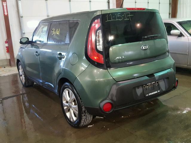 KNDJP3A59E7031693 - 2014 KIA SOUL + GREEN photo 3