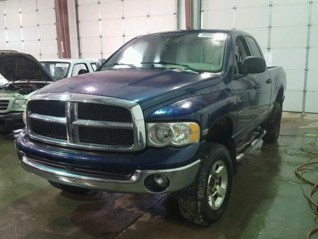 3D7KU28D23G799589 - 2003 DODGE RAM 2500 S BLUE photo 2