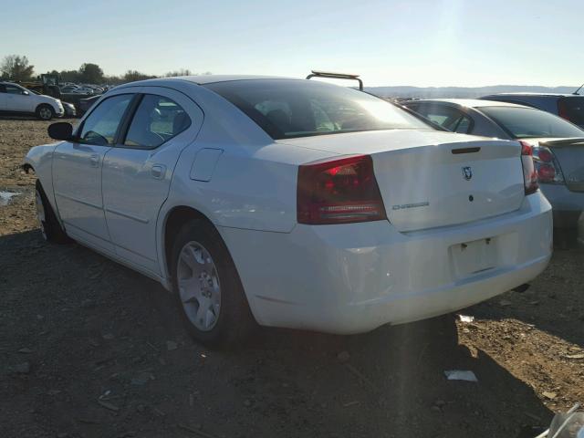 2B3KA43R77H689968 - 2007 DODGE CHARGER SE WHITE photo 3