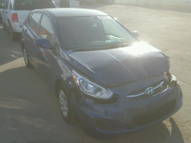 KMHCT5AE0HU346402 - 2017 HYUNDAI ACCENT SE BLUE photo 1