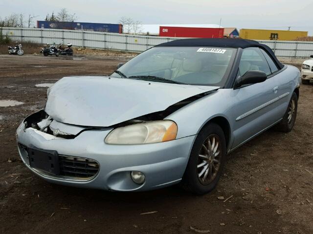 1C3EL65R72N352557 - 2002 CHRYSLER SEBRING LI BLUE photo 2