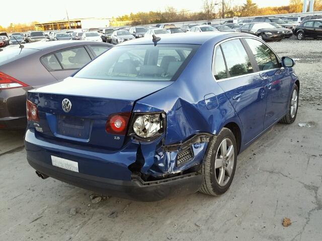 3VWRZ71K79M005127 - 2009 VOLKSWAGEN JETTA SE أزرق صورة 4