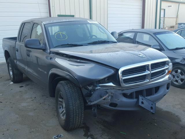 1B7HG2AN315325722 - 2001 DODGE DAKOTA GRAY photo 1