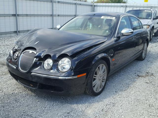 SAJWA01A78FN87368 - 2008 JAGUAR S-TYPE BLACK photo 2