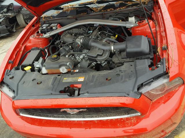 1ZVBP8EM6E5311616 - 2014 FORD MUSTANG RED photo 7