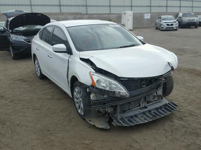 3N1AB7AP9DL691334 - 2013 NISSAN SENTRA S WHITE photo 1