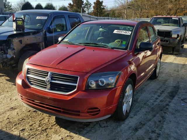 1B3HB48B47D521401 - 2007 DODGE CALIBER SX RED photo 2