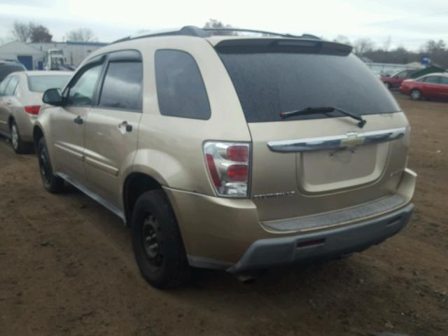 2CNDL23F856166040 - 2005 CHEVROLET EQUINOX LS GOLD photo 3