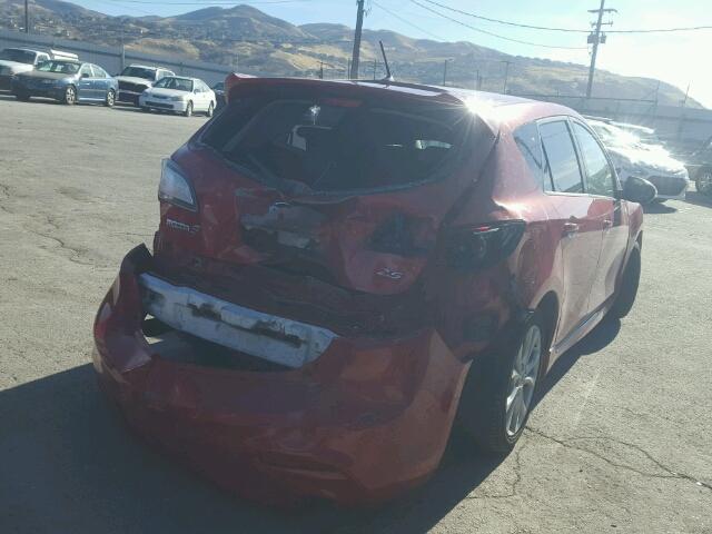 JM1BL1H52A1231533 - 2010 MAZDA 3 S RED photo 4