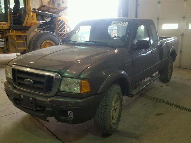 1FTYR15E25PB11781 - 2005 FORD RANGER SUP GRAY photo 2