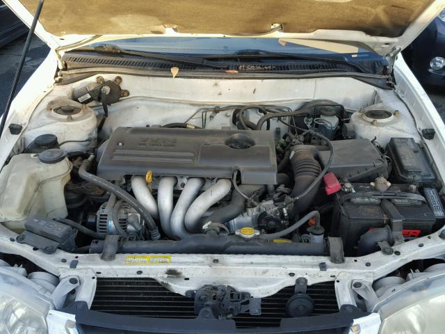 1NXBR12EX2Z616681 - 2002 TOYOTA COROLLA CE WHITE photo 7