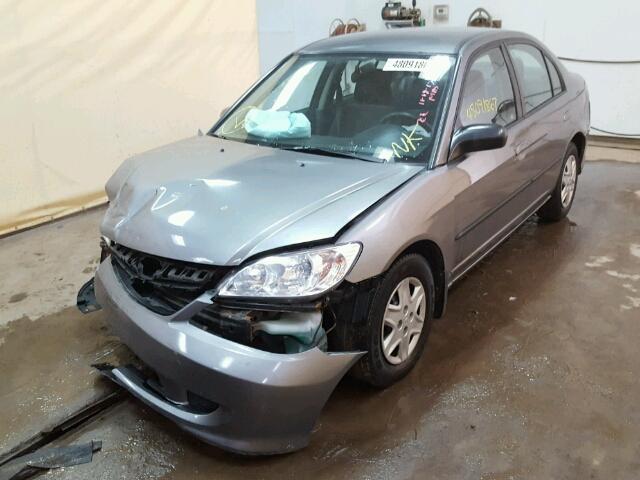 2HGES16464H939561 - 2004 HONDA CIVIC DX GRAY photo 2