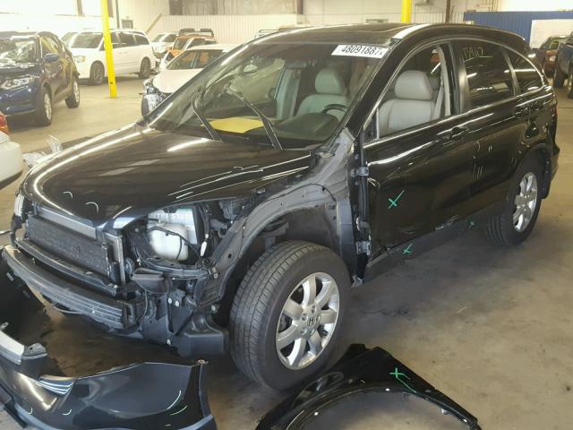 JHLRE48778C055463 - 2008 HONDA CR-V EXL BLACK photo 2