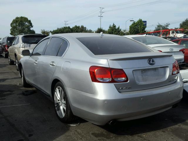 JTHBC96S785017209 - 2008 LEXUS GS 450H SILVER photo 3