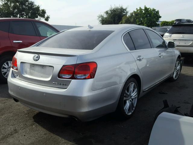 JTHBC96S785017209 - 2008 LEXUS GS 450H SILVER photo 4