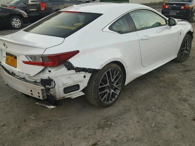 JTHSE5BC7F5003986 - 2015 LEXUS RC 350 WHITE photo 4