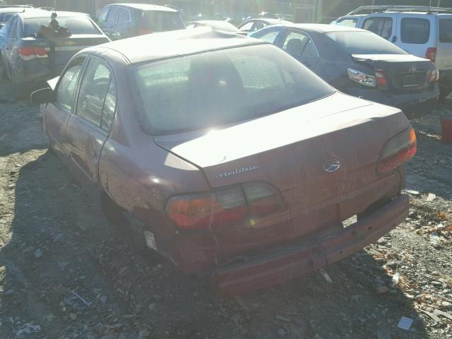 1G1ND52J73M585310 - 2003 CHEVROLET MALIBU BURGUNDY photo 3