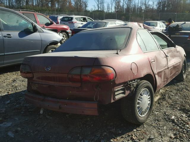 1G1ND52J73M585310 - 2003 CHEVROLET MALIBU BURGUNDY photo 4